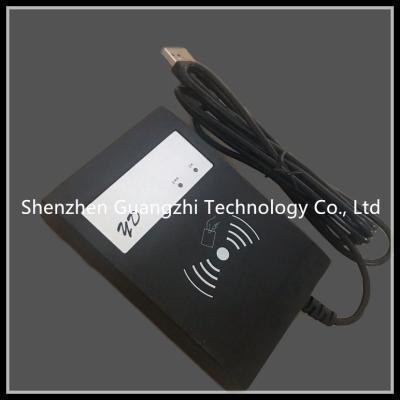 China Gama larga negra del lector de tarjetas de Rfid 13.56mhz, lector de tarjetas sin contacto con el zumbador en venta