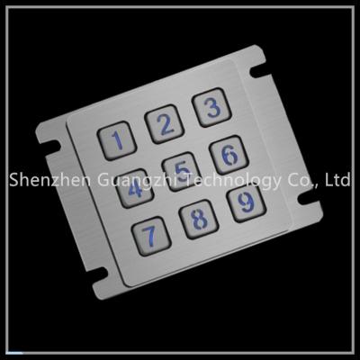 China El teclado iluminado hermético, 12 llaves Metal el teclado 3x4 con la interfaz USB en venta