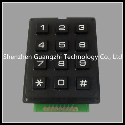 China Teclado numérico plástico 3 do código do Pin de 12 ABS chaves * 4 conector da aviação do núcleo da matriz 4 à venda