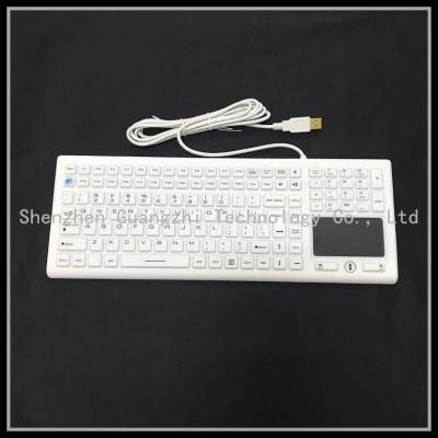 China Waschbare 122 Schlüssel-medizinische Silikon-Tastatur USBs PS2 zu verkaufen