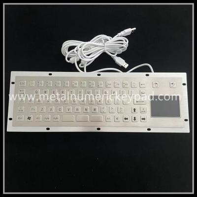 China IK07 metaal Industrieel Toetsenbord met Touchpad 304 Roestvrij staal Te koop