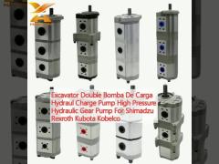 Excavator Double Bomba De Carga Hydraul Charge Pump High Pressure Hydraulic Gear Pump For Shimadzu Rexroth Kubota Kobelco