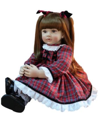 China Soft Economic Custom Design 60cm Big Size Doll Toddler Princess Silicone Doll Toy Reborn Girl for sale