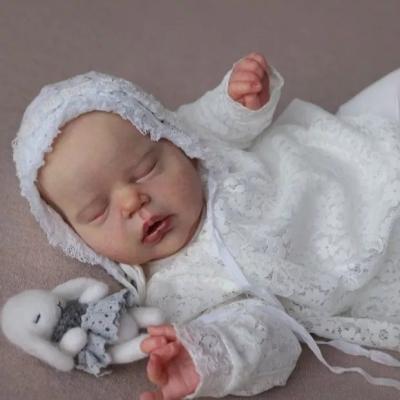 China Cartoon Toy NPK 22inch Doll Kit Alexis Sleeping Baby Girl Unpainted DIY Reborn Doll Parts for sale