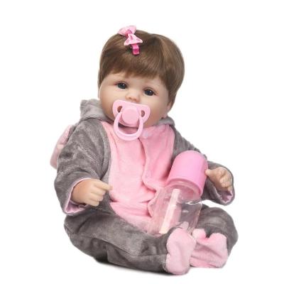 China Wholesale Cute Cartoon Toy NPK 16Inch Reborn Baby - Real Touch Doll Best Soft Silicone Vinyl Lovely Baby Doll Toys And Gift For Children for sale