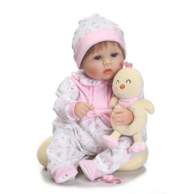 China Cartoon Toy NPK Soft Silicone Reborn Baby - Fashion Realistic Newborn Girl Dolls Babies Doll Toys Lovely Birthday Gifts For Children for sale