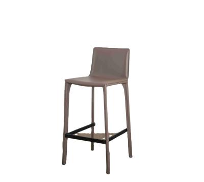 China (Size) Modern Design Casino PU Dining Furniture Bar Metal Frame Backrest Stool Adjustable Cafe Chair for sale