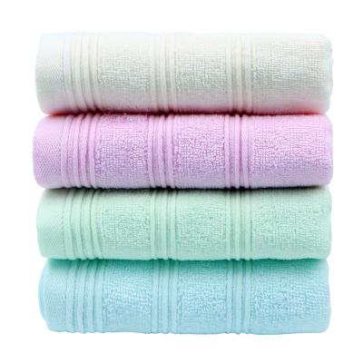 China Viable Hot Selling Face Towels Refine Color Dobby Cotton Towel Are Soft And Solid Color Morandi Towels for sale