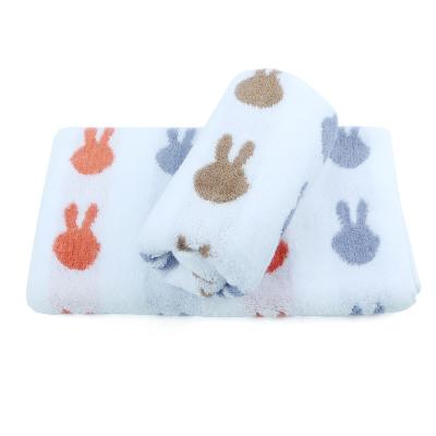 China 2021 Viable New Product Personalized Child Hand Towel 32S/2 Chat Soft Cotton Terry Face Wash Cartoon Towel for sale