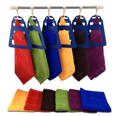 China Hypoallergenic Car Microfiber Towel Super Absorbent Kitchen Detailing Cloth 30*30cm For Car Cleaning for sale