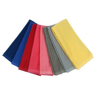 China 100% Terry Hand Towel Kitchen Tea Waffle Towel Wholesale Viable Colorful Cotton Quick Dry Towel for sale