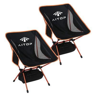 China Foldable Aitop Lightweight Camping Chair Aluminium Frame Moon Camping Chair Backpacking Chair for Customized for Hiking Fishing Picnic for sale