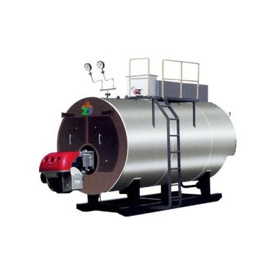 China Industrial Production Zhongde Evaporator Water Tube Condensing Oil / Gas Fired Hot Water Boiler for sale