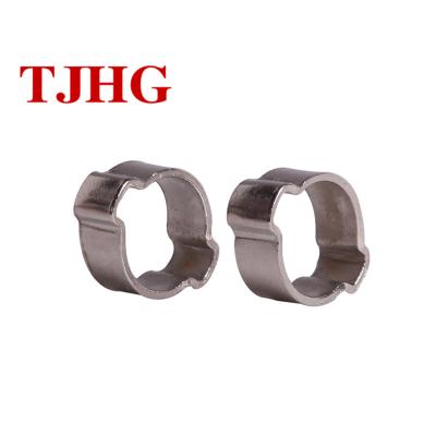 China High Quality Stainless Steel 7.5mm Width Customized Stainless Steel Ear Double Pipe Clamp for sale