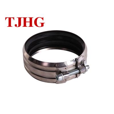 China Construction Area Stainless Steel High Pressure Coupling Pipe Clamp for sale