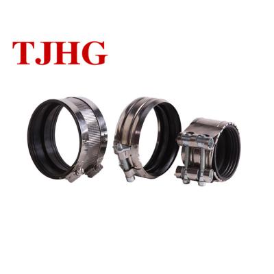 China Construction Area Low Price Butt Fasteners Turning Pipe Fittings Tube Stainless Steel Adjustable Coupling Pipe Clamp for sale