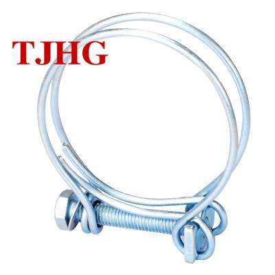 China Large Size Pipe Clamp Manufacturer Price Quick Release Double Wire Rope Pipe Clamps for sale