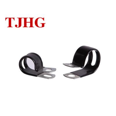 China China Supplier Professional Stainless Steel P Type Rubber Hose Clamp Manufacturer Pipe Clamps for sale