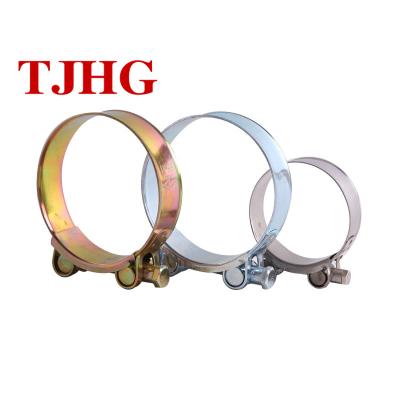 China Powerful Pipe Clamp China Supplier Quick Connect Pipe Clamp Heavy Duty Single Bolt Double Band for sale