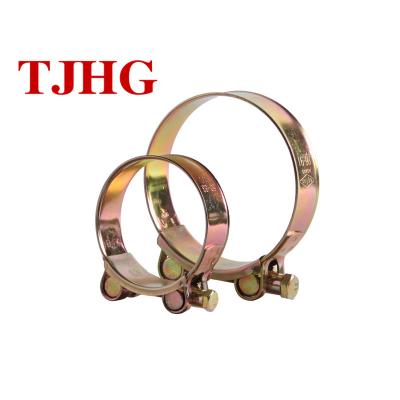 China Customized Cheap Qualified Heavy Duty Pipe Clamp Customized Single Pipe Flange Stainless Steel Double Bolt Band for sale