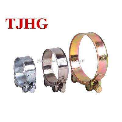 China Automotive Industry High Quality Heavy Duty Heavy Duty Hose Clamp With Solid Nut for sale