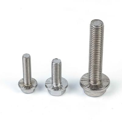 China GB Standard 304 Stainless Steel Flange Bolts M4 M5 M6 M8 M10 M12 Hexagonal Galvanized Bolt for sale