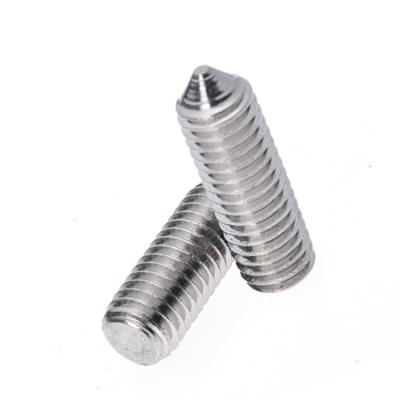 China Stainless Steel Pointed Screw Hexagon Socket Set Screws With Cone Point for Machinery for sale