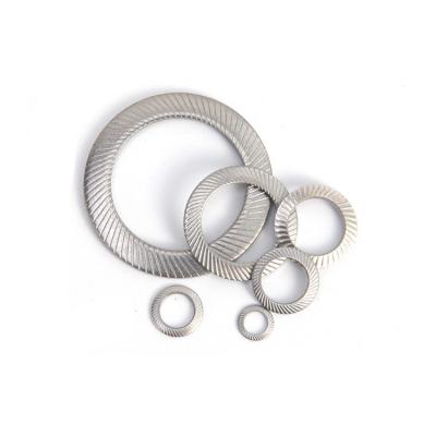 China Food Beverage DIN304 Stainless Steel Disc Spring Washer with Tapered Knurled Stripe for sale