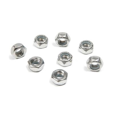 China Finish Nylon Lock Nut Hexagonal Nut Stainless Steel DIN 982 100% Inspected for sale