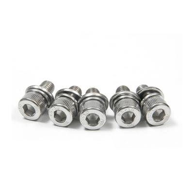 China Stainless Steel Hex Socket Head Cap Screws Bolts with Spring Washer and Plain Washers for sale