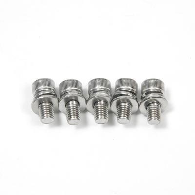 China Stainless Steel Cylindrical Hexagon Socket Head Combination Screws with 100% Control for sale