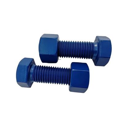 China Custom Stud Bolt External Hexagonal Sample with Plain Coating 10mm-1000mm Length for sale