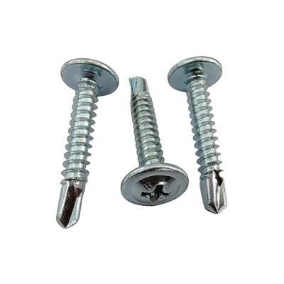 China Stainless Steel Cross Round Head Drill Screws Pad Large Galvanized Flat Head Self-Drilling Dovetail Screws for sale