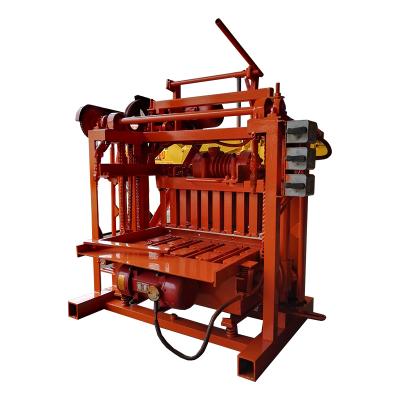 China Cost effective construction material stores machine QMJ4-40 small concrete block machine cavity block machine in Philippines for sale