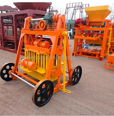 China Building Material Shops QMY4-45 Cement Cavity Brick Making Machine Block Movable Bed Frame Machine Good Quality Block Machine for sale