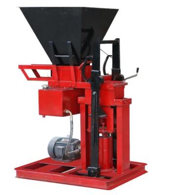 China Building Material Shops HBY2-15 Simple Manual Interlocking Clay Brick Making Machine In India For Making Interlocking Bricks for sale