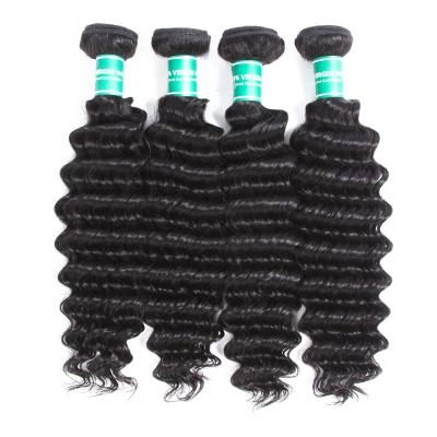 China Wholesale 100% Silky Straight Natural Virgin Brazilian Deep Wave Hair Bundles for sale