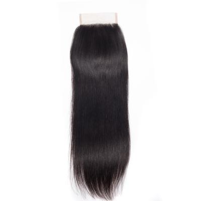 China Wholesale Silky Straight Wave Brazilian Virgin Human Hair 3 Bundles 4 Bundles With Low Swiss Silk Lace Closure for sale