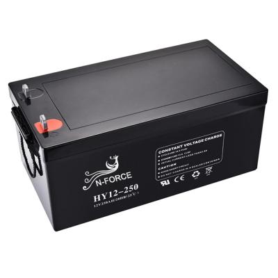 China Home Appliances High Capacity 250ah Deep Cycle Lead Acid Battery Solar Batteries 12v For Inverter for sale