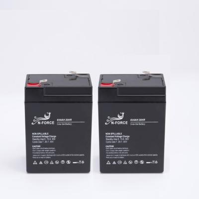 China Machine- Mini 6 Volt 4Ah Sealed Lead Acid AGM Batteries For UPS for sale