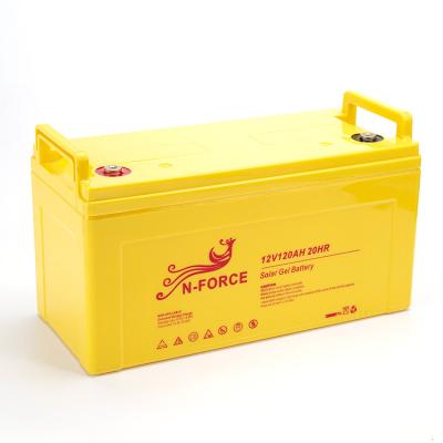 China UPS 12V 120Ah solar gel battery sealed lead acid battery 406*173*239MM battery for sale