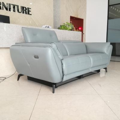 China Wholesale Power Recliner Reclining Sofa Lounge Real Leather for sale