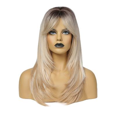 China French Curl Blonde 24 Hair Wig Braided Heat Resistant Wigs Synthetic Hair Wigs for sale