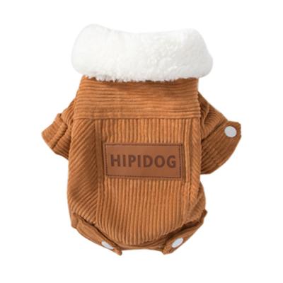 China New Style Sustainable Pet Clothes Autumn Winter Cotton Coat Teddy Bichon Small And Medium Dogs Puppy Cat Pet Clothes for sale