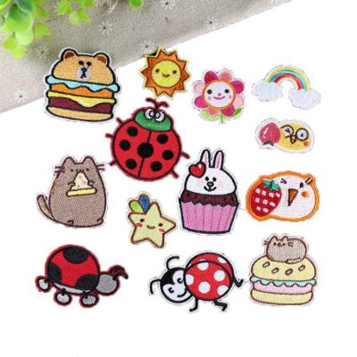 China Wholesale Custom Made Cartoon Viable Embroidery Chenille Patch Kids Iron On Patch For Clothing for sale