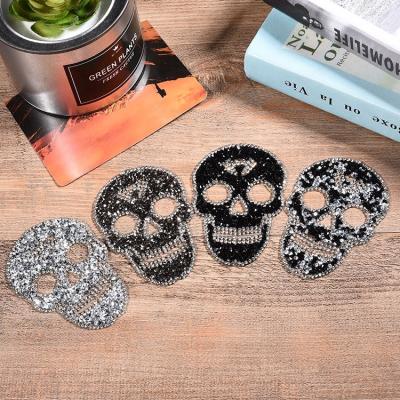 China Factory Viable Manufacturer Skull Heads Glitter Hot Drill Stone Rhinestones Hot Melt Adhesive For Clothing Apparel Accessories for sale