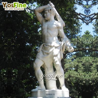 China Traditional Classic Antique Hercules Outdoor Marble Victorian Marble Statue For Sale for sale