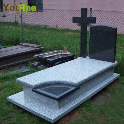 China Modern Carved Natural Stone Granite Monument Headstone For Sale for sale