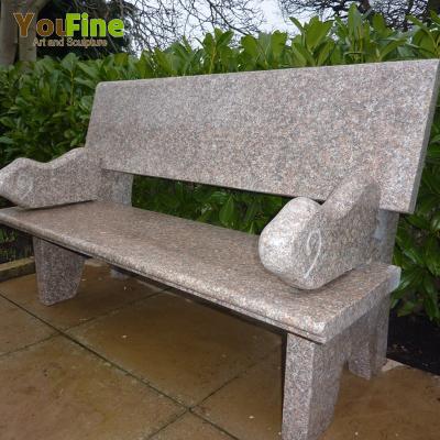 China Garden Contemporary High Quality Granite Memorial Bench For Park for sale