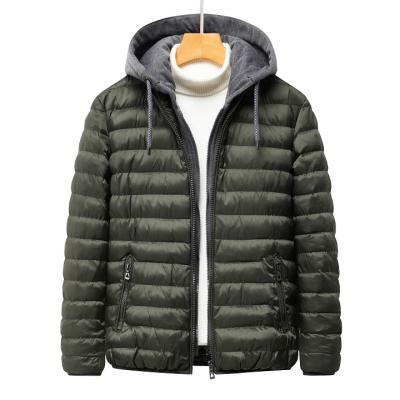 China Viable plus size fashion casual hood down coat mens jackets winter streetwear cold coats for men for sale